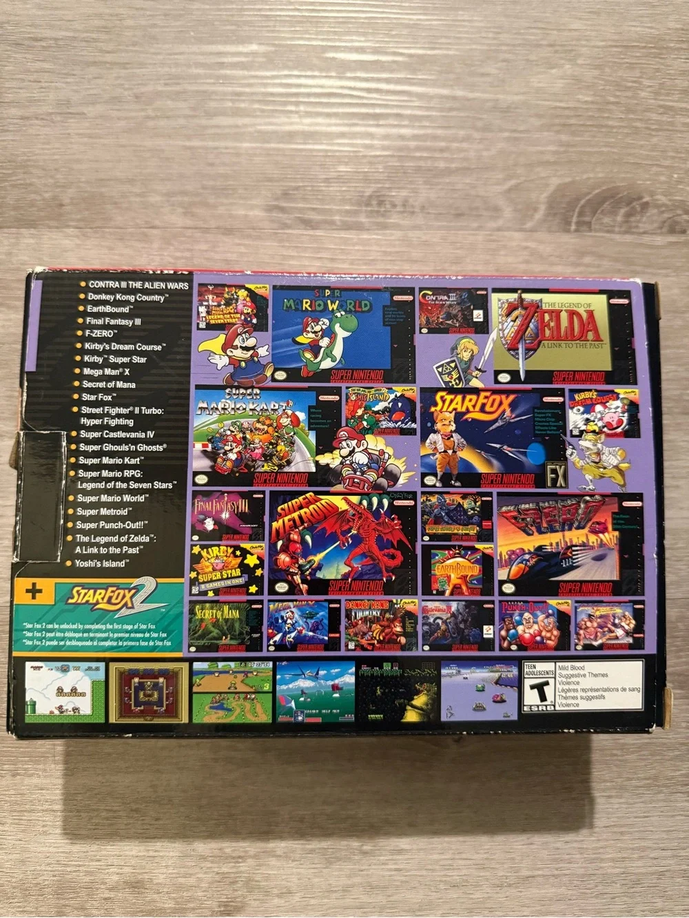 Nintendo Super Nintendo Classic Edition Console in Gray with Purple Accents
